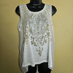 Miss Me High-Low Embellished Top